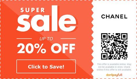 chanel mens discount|Chanel promo code 2024.